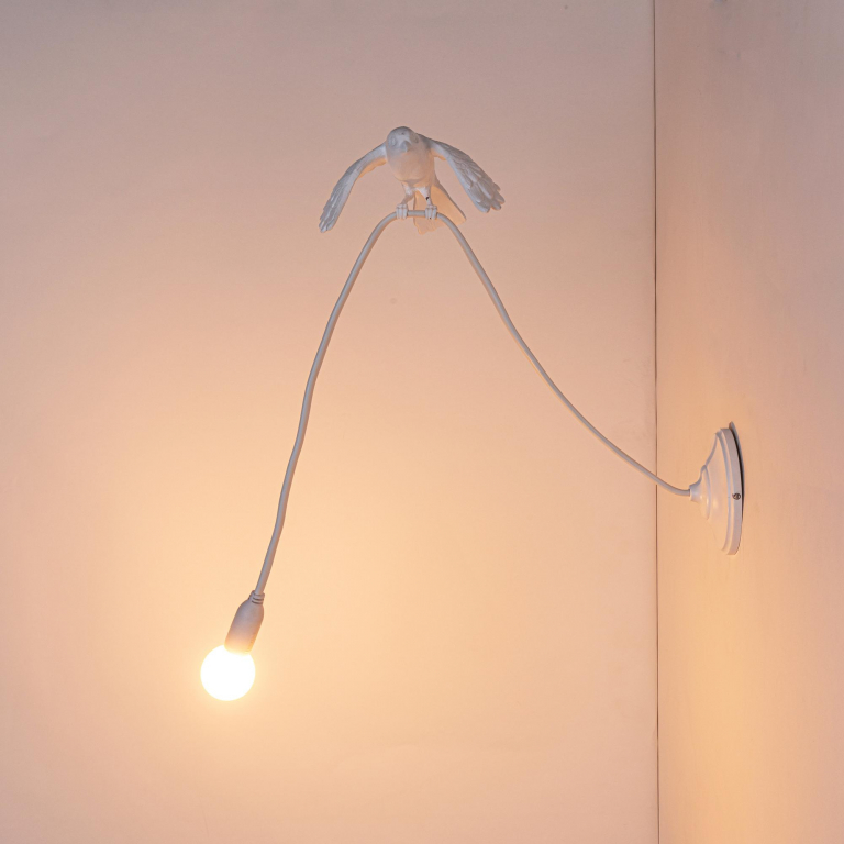 Seletti Sparrow Taking Off wandlamp
