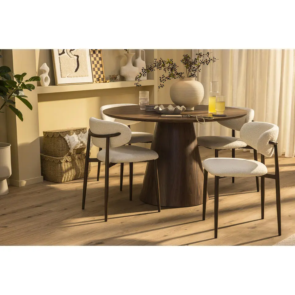 Mand Moda met deksel - bruin - 27x37x23 cm