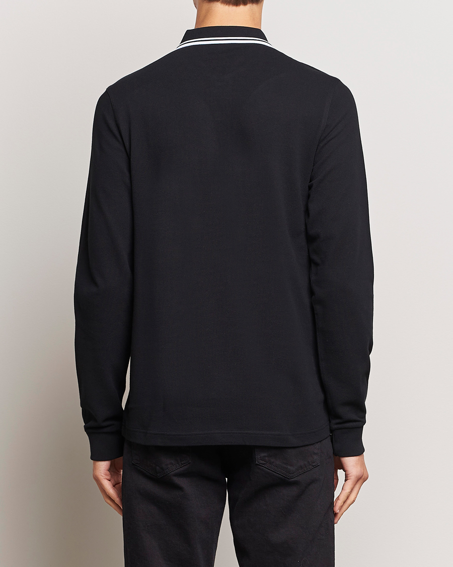 Fred Perry Long Sleeve Twin Tipped Shirt Black