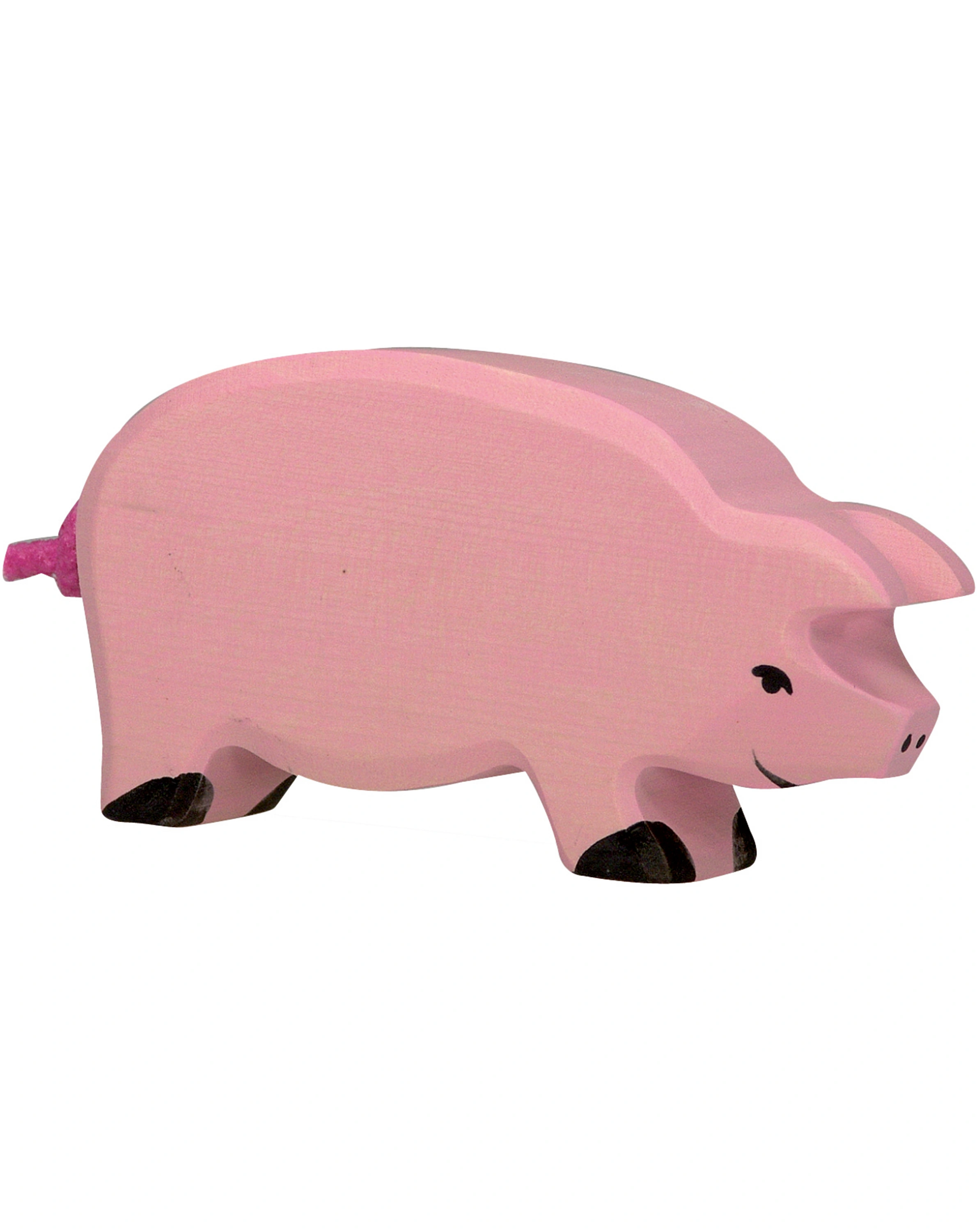 Holztier SCHWEIN in rosa