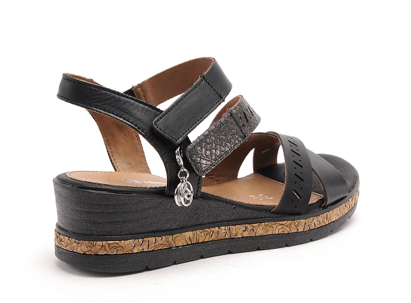 Remonte nu pieds talons femme d3064 noir
