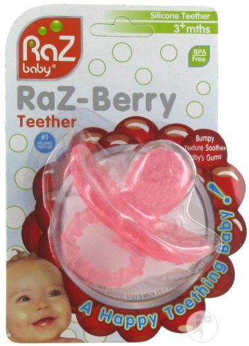 Raz Baby Anneau De Dentition RaZ-Berry Pink 3+ Mois 1 Pièce