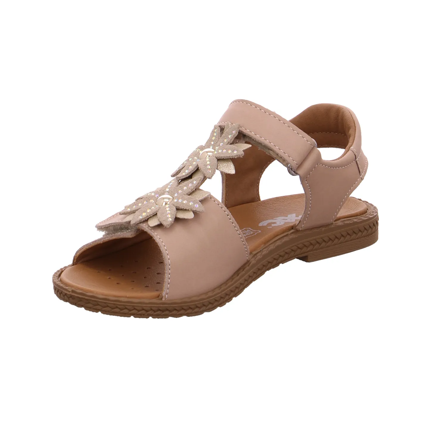 IMAC Mädchen-Sandale Beige Leder  Sommerschuh
