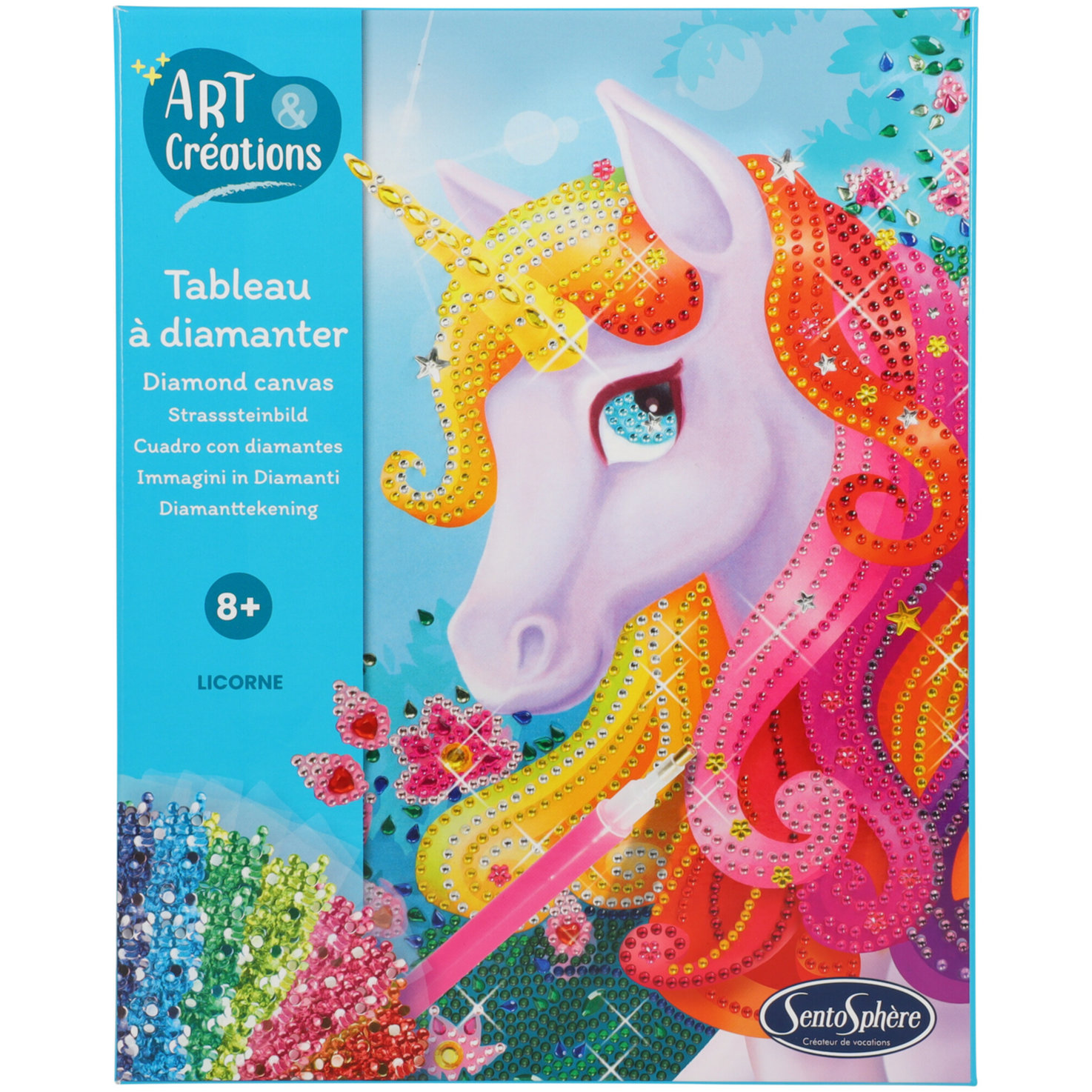 Diamond Dots Bild Einhorn