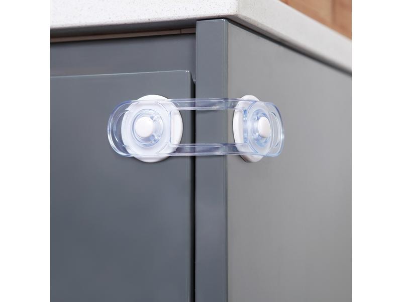DREAMBABY Mehrzwecksicherung Mini transparent 5er Set Mini Multifunktionsverschlüsse 5 Stück