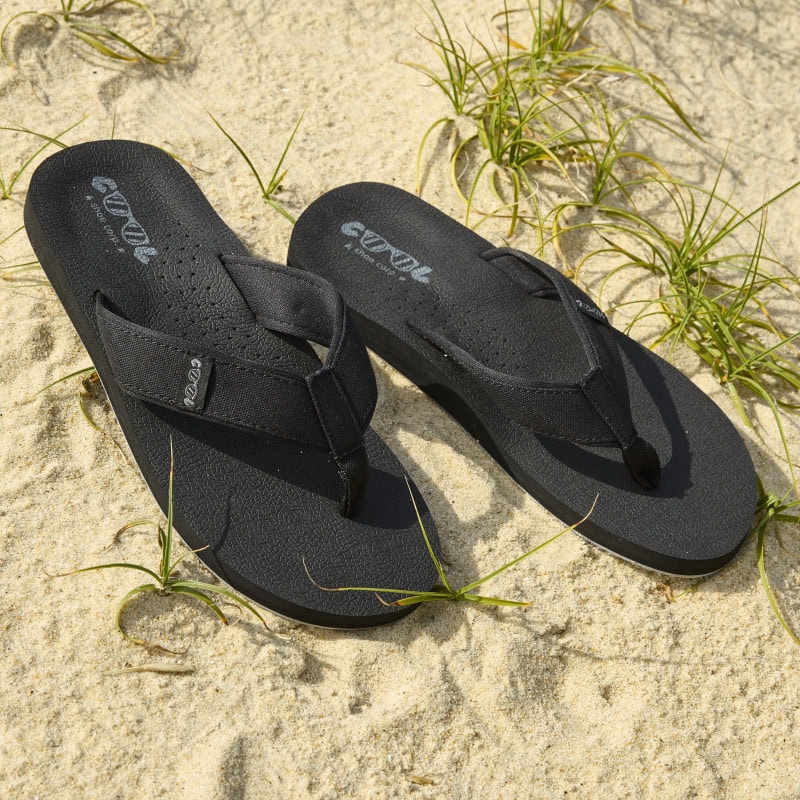 Cool Shoe Corp. Log Heren Slippers - Black