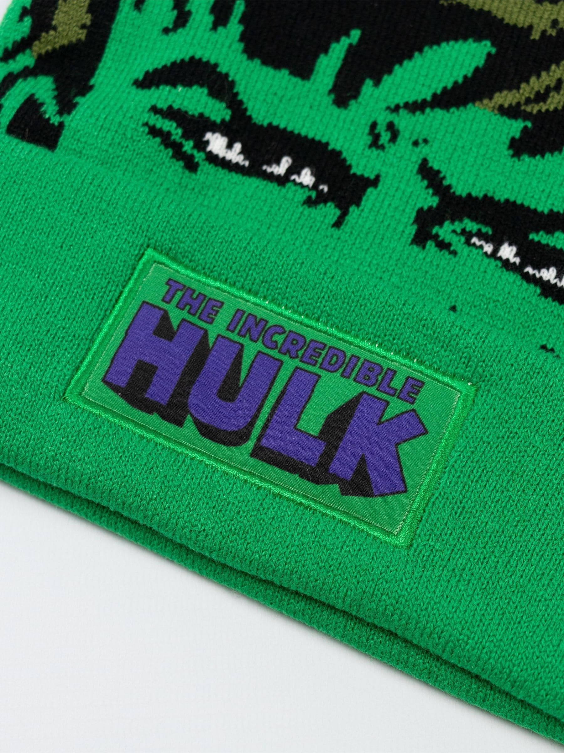 Vanilla Underground Marvel Hulk Beanie and Gloves Set