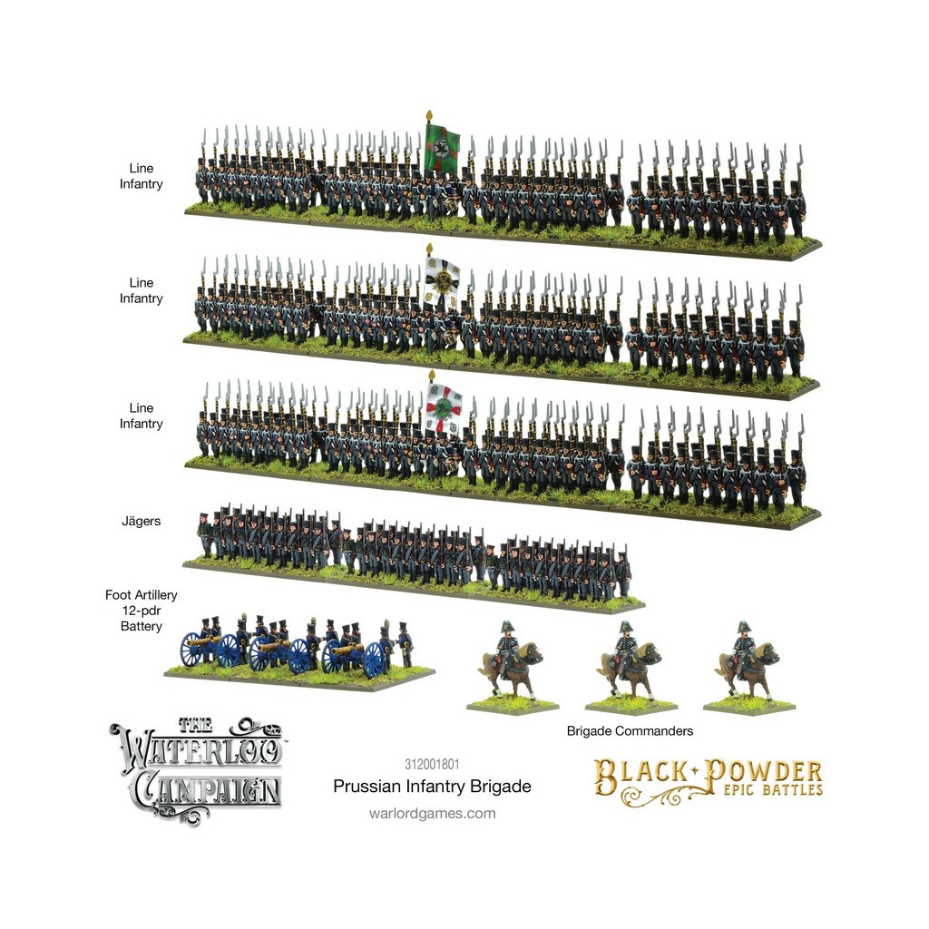 Black Powder Epic Battles : Waterloo - Prussian Infantry Brigade