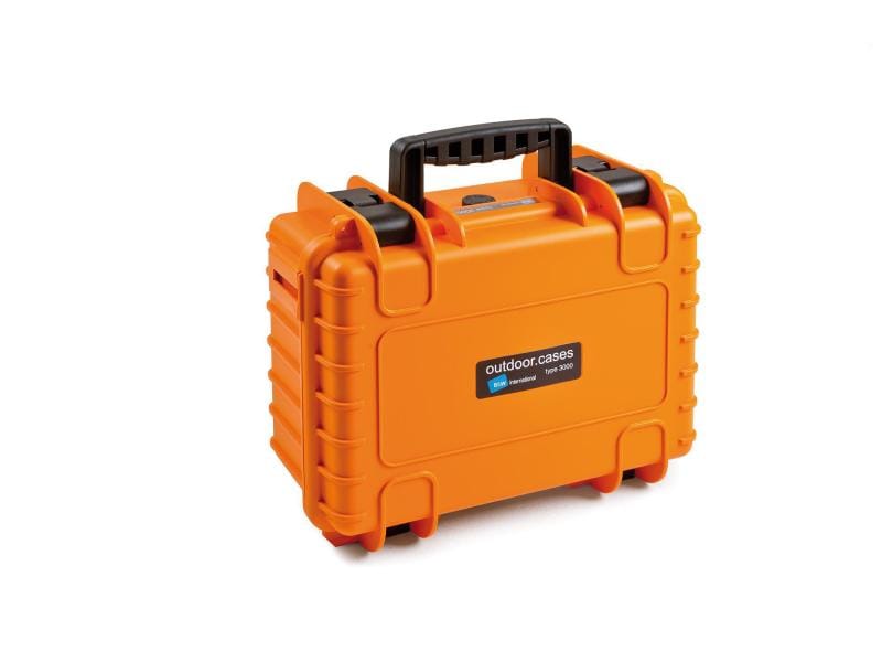 B&W Outdoor-Koffer Typ 3000 RPD Orange Idealer Outdoor-Koffer für Fotografie-Einsteiger