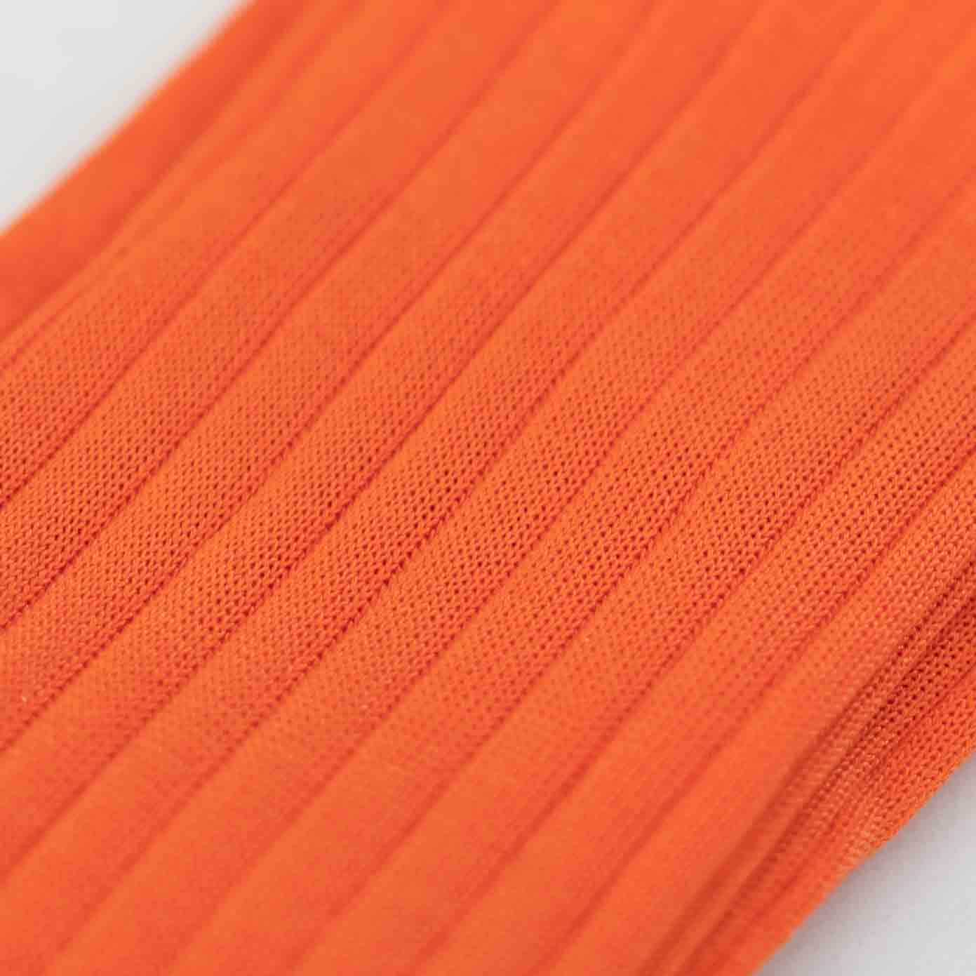 Chaussettes Fil D'Ecosse Orange-Chaussettes fil d'Ecosse
