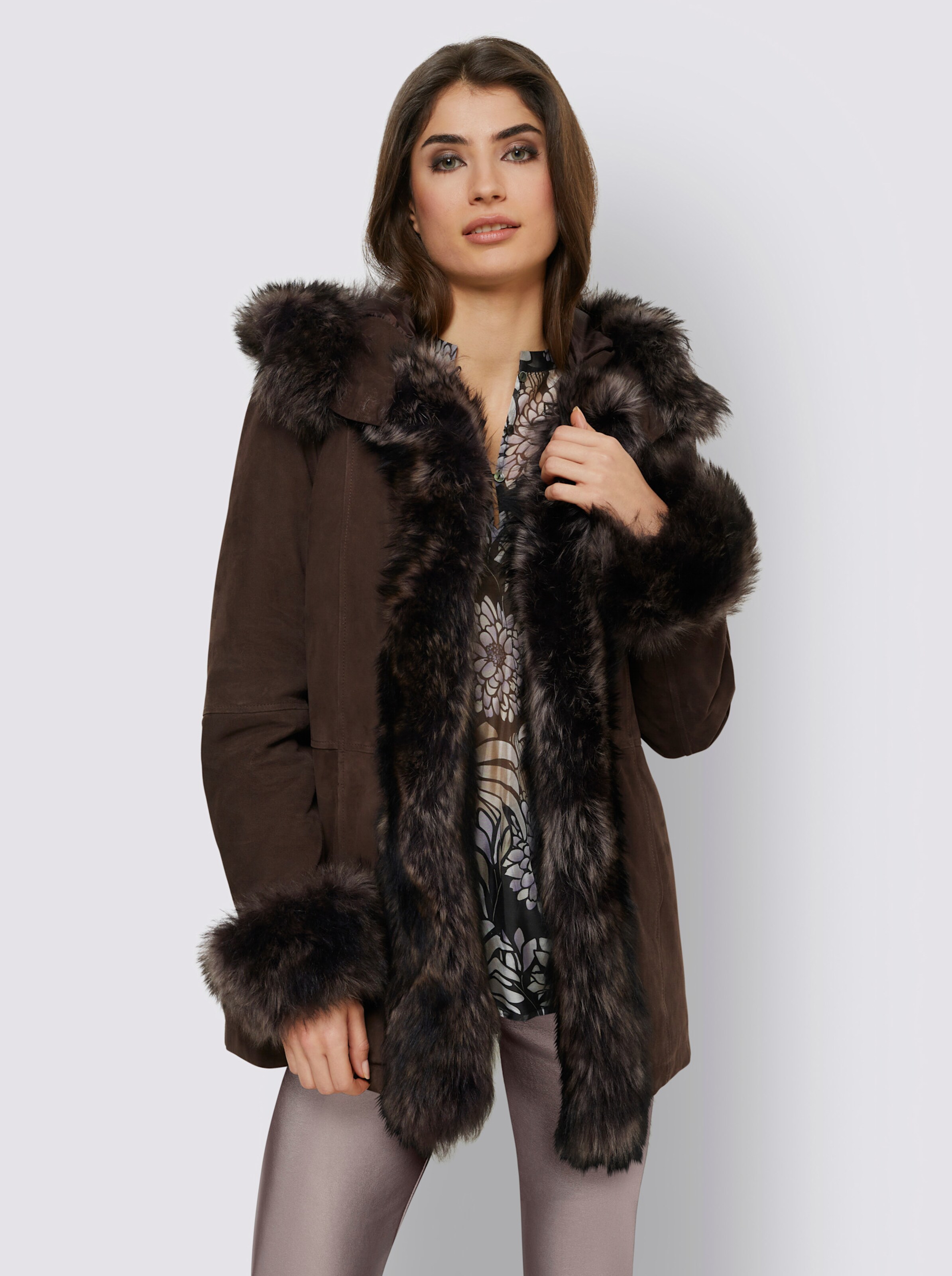Lammfell-Jacke