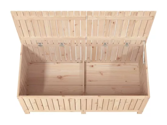 Boîte de rangement de jardin 147x68x64 cm Bois massif de pin