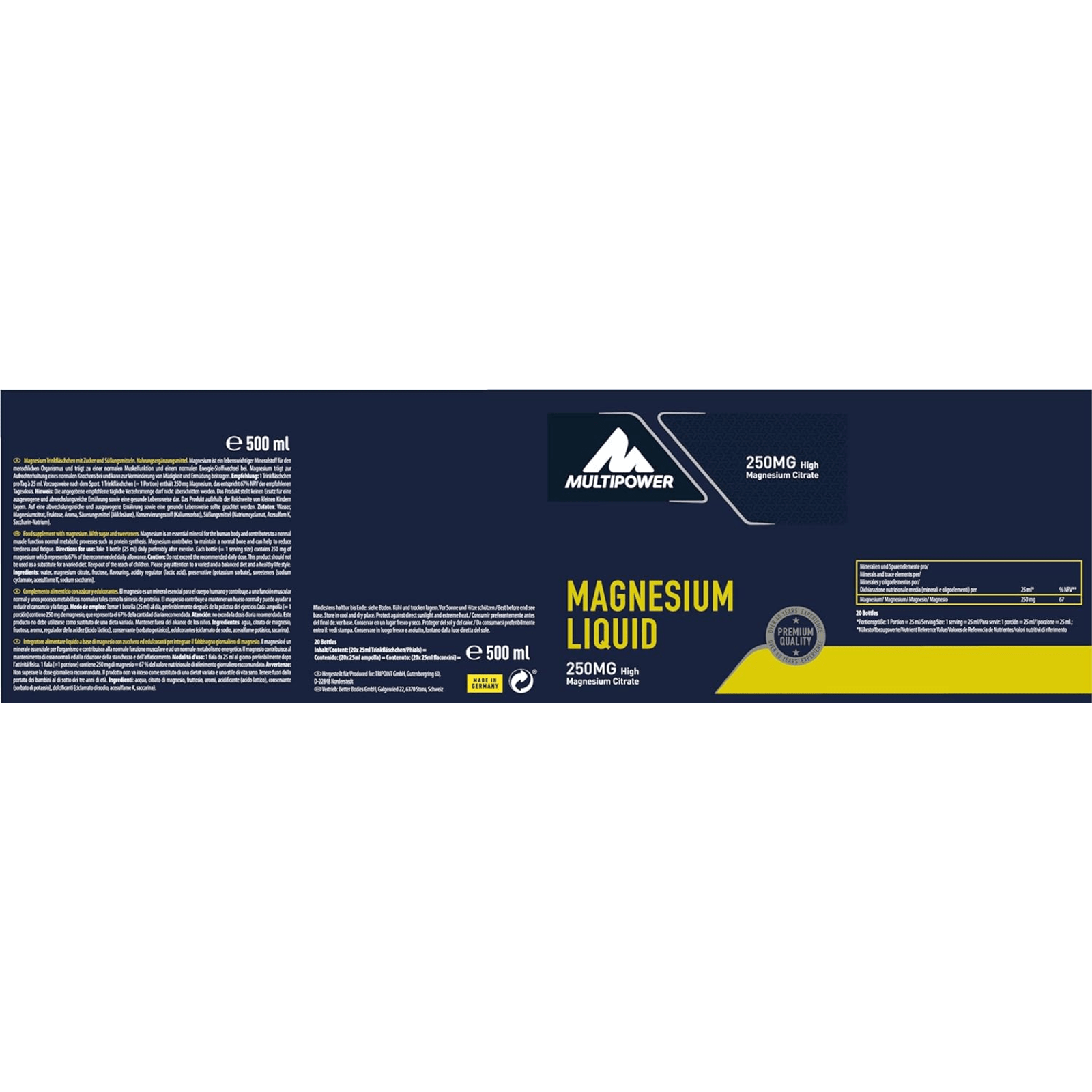 Magnesium Liquid (20 x 25ml)