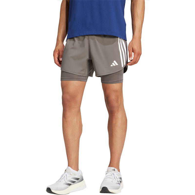 adidas Own The Run 3-Stripes 2in1 Løbeshorts Herre