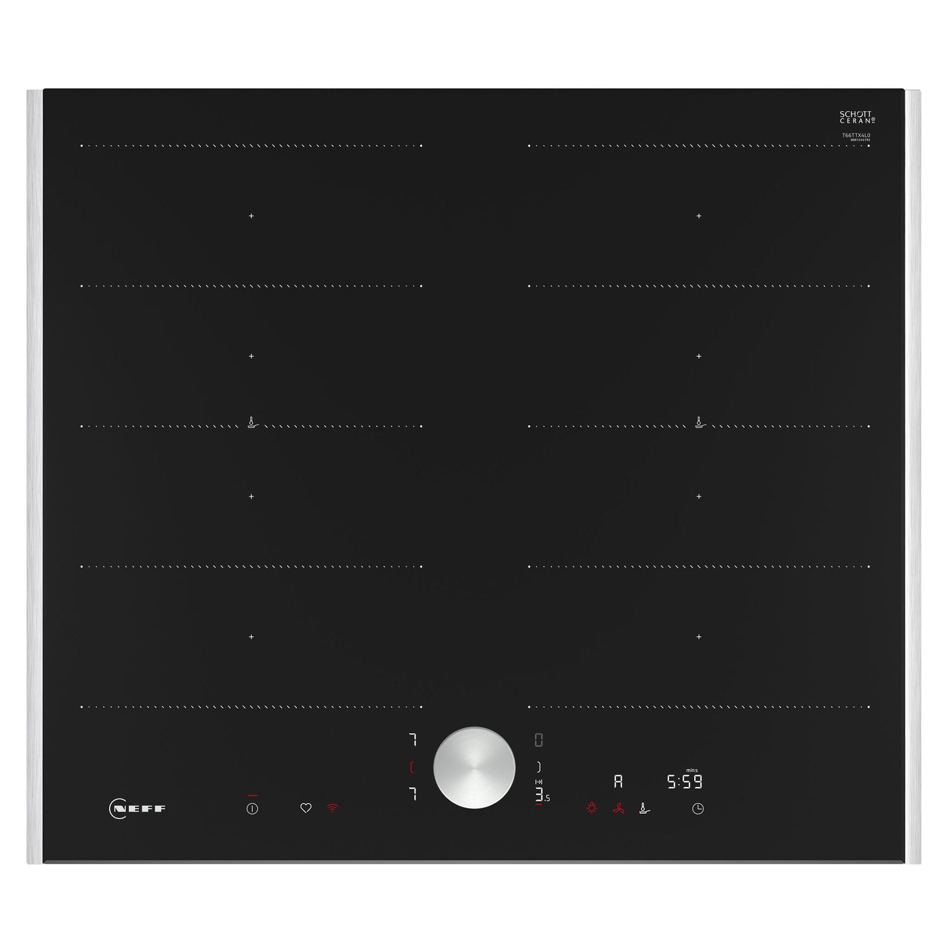 NEFF Einbau-Induktionskochfeld T66TTX4L0 - Home Connect