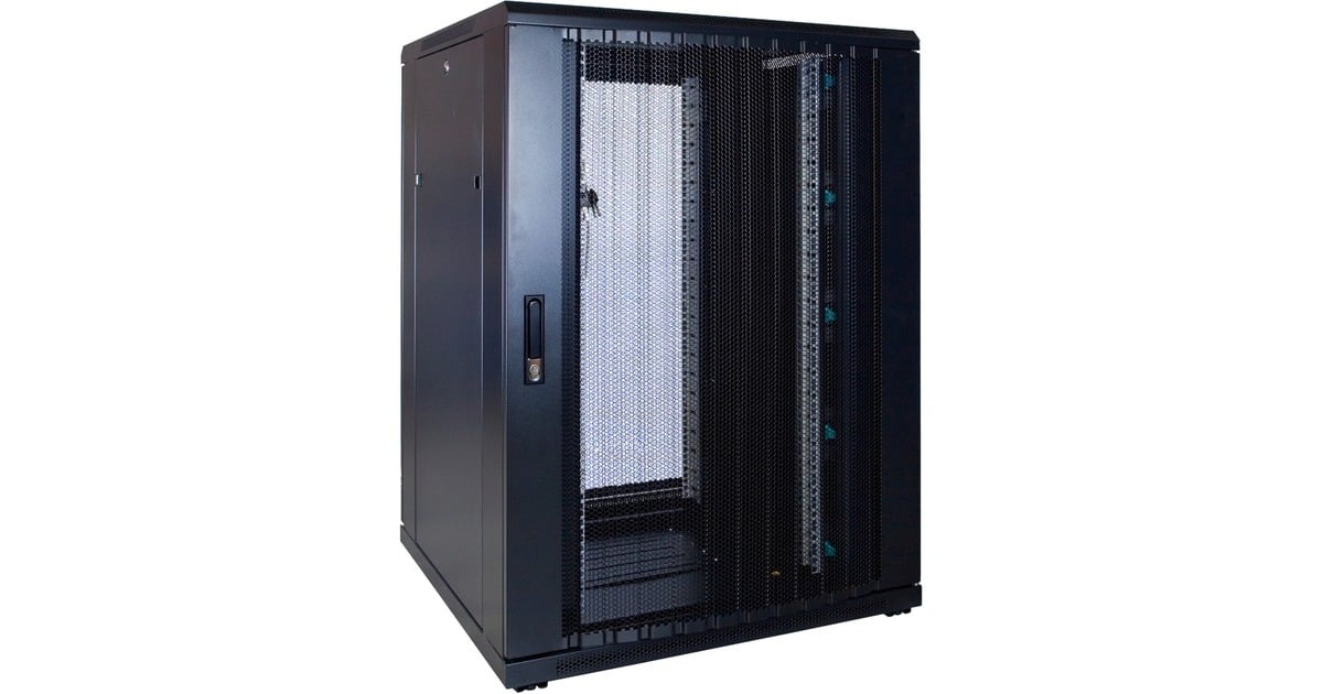 DSI22U serverkast met geperforeerde deur - DS8822PP server rack  (Zwart, 800 x 800 x 1200mm)