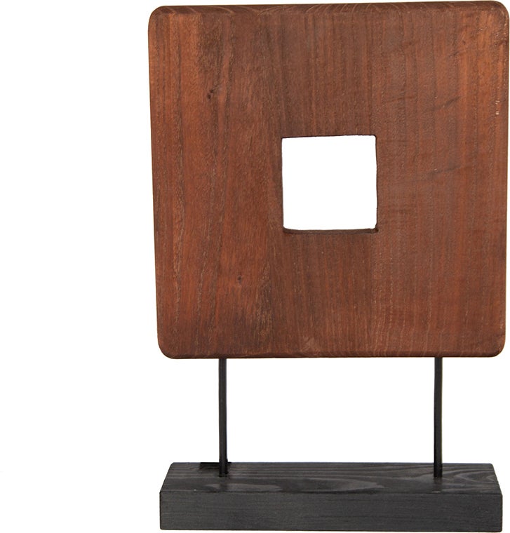 House of Nature beeld op voet Goderich naturel 32 x 9 x 48 cm