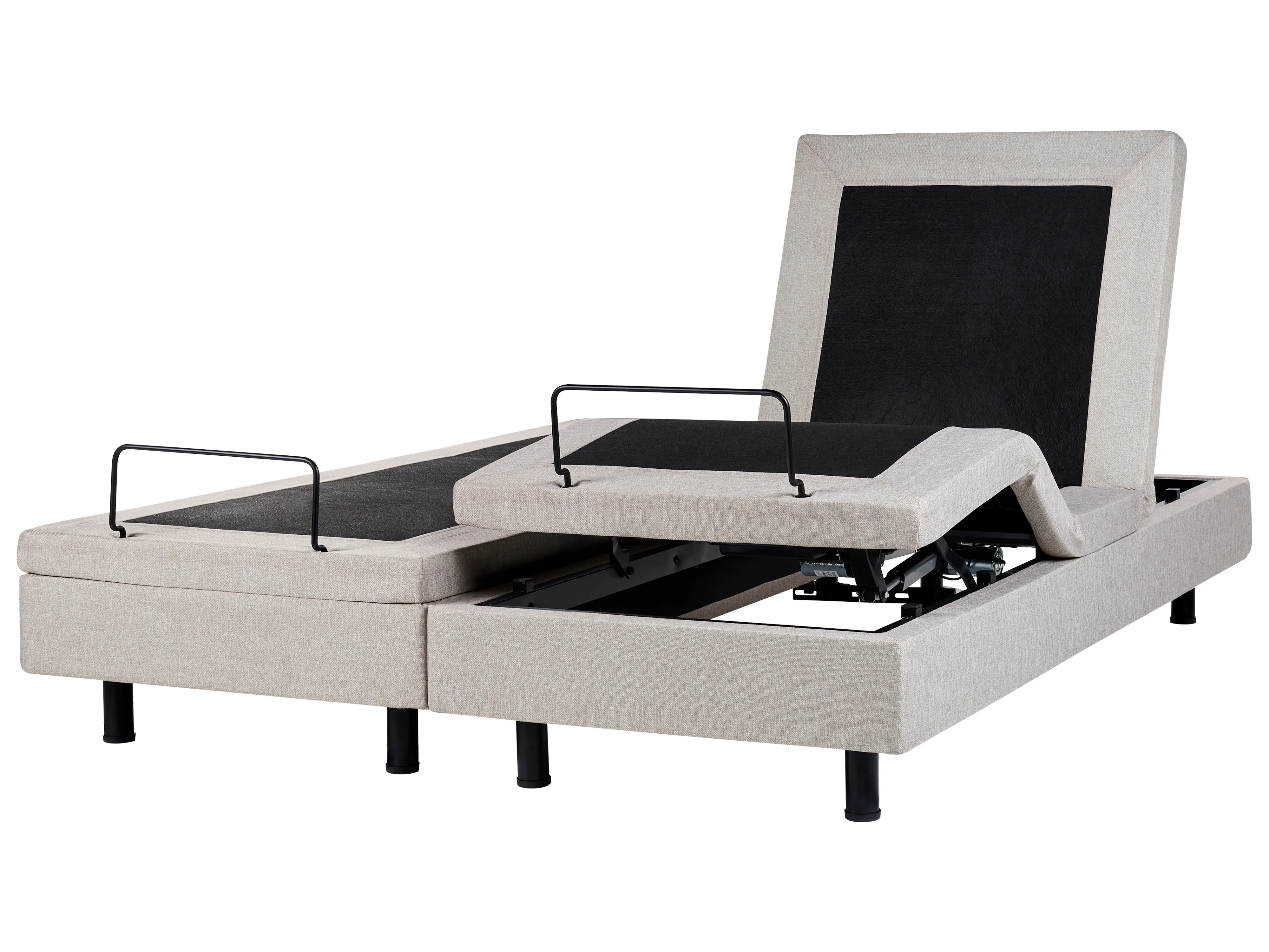 Verstelbaar bed zonder hoofdbord Stof DUKE 180 x 200 cm Beige