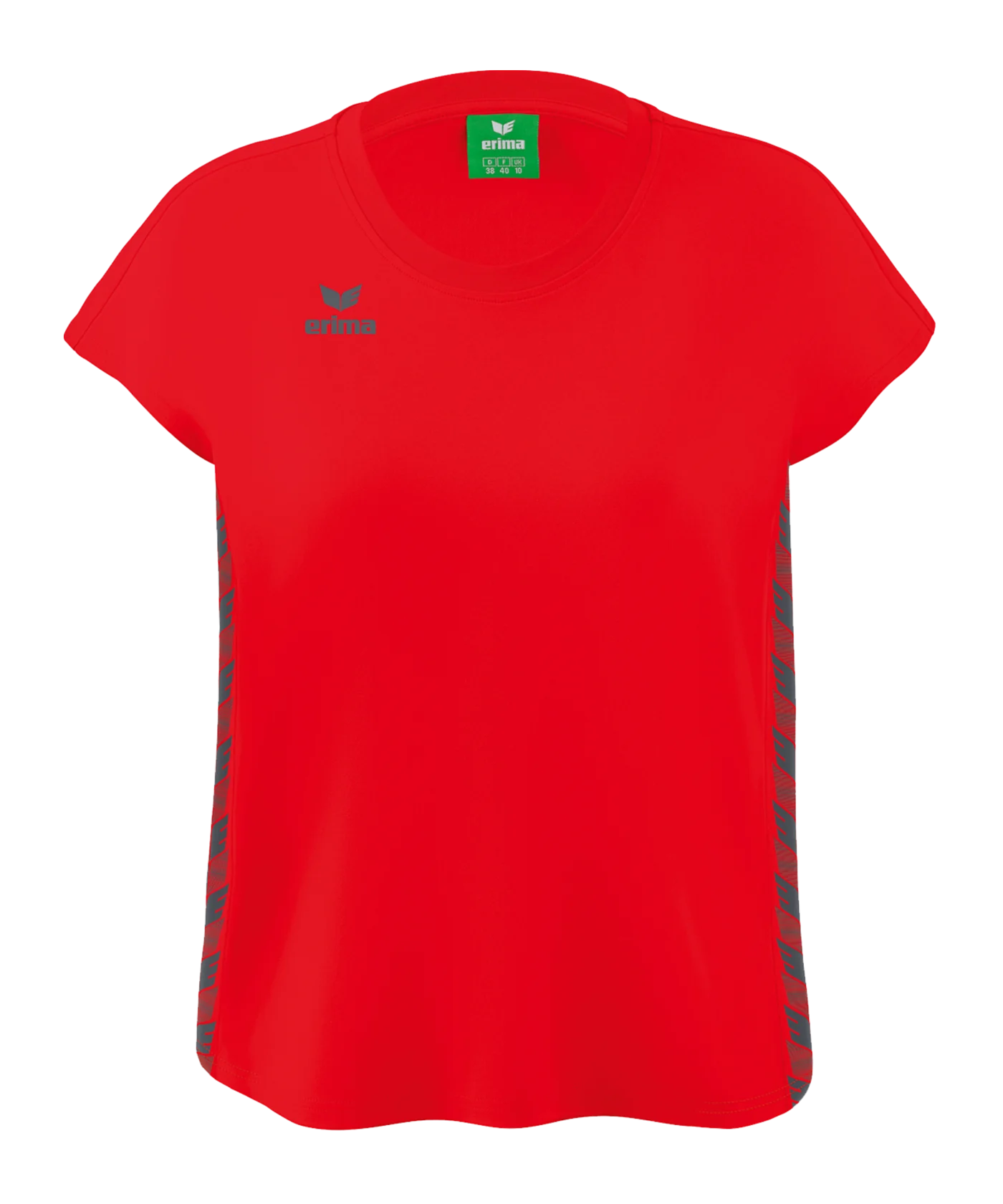 Erima Team Essential T-Shirt Damen Rot Grau