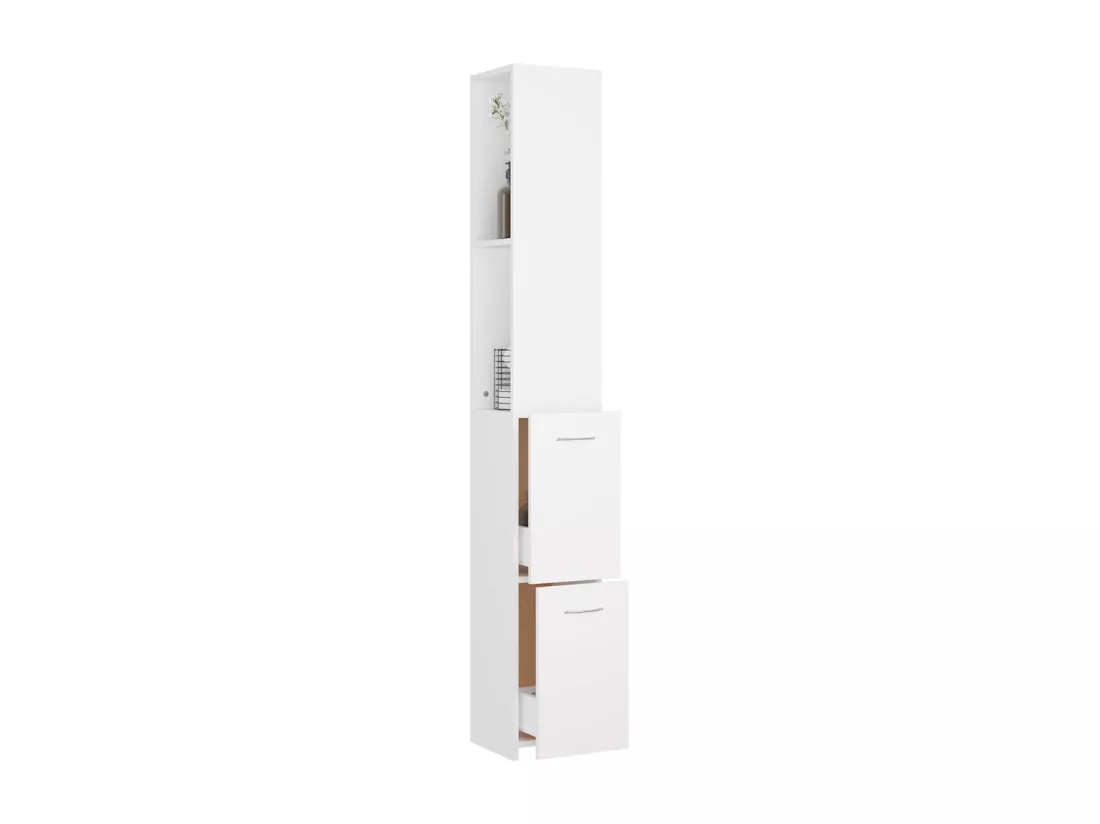 Armoire de salle de bain Blanc 25x25x170