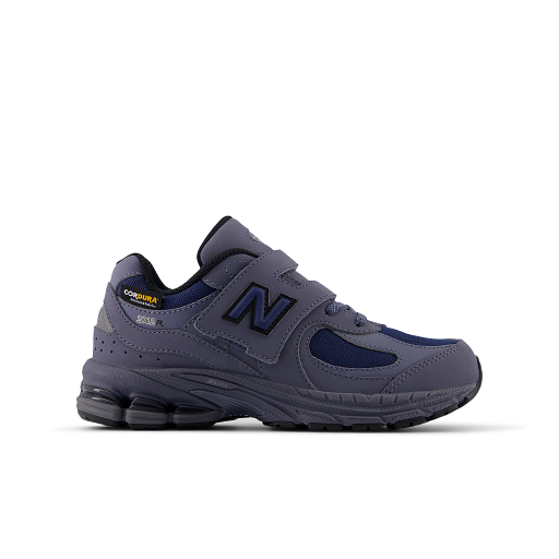 New Balance Kids' 2002 Hook & Loop Sneakers, Dark Arctic Grey, 34.5