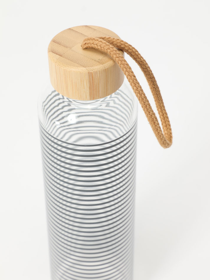 Garrafa estampada de 750ml - Listras