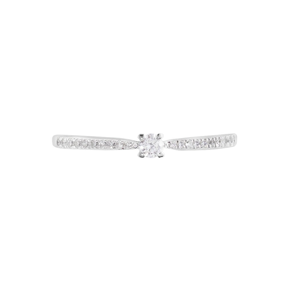 Bague Solitaire Hemera Or Blanc Diamant