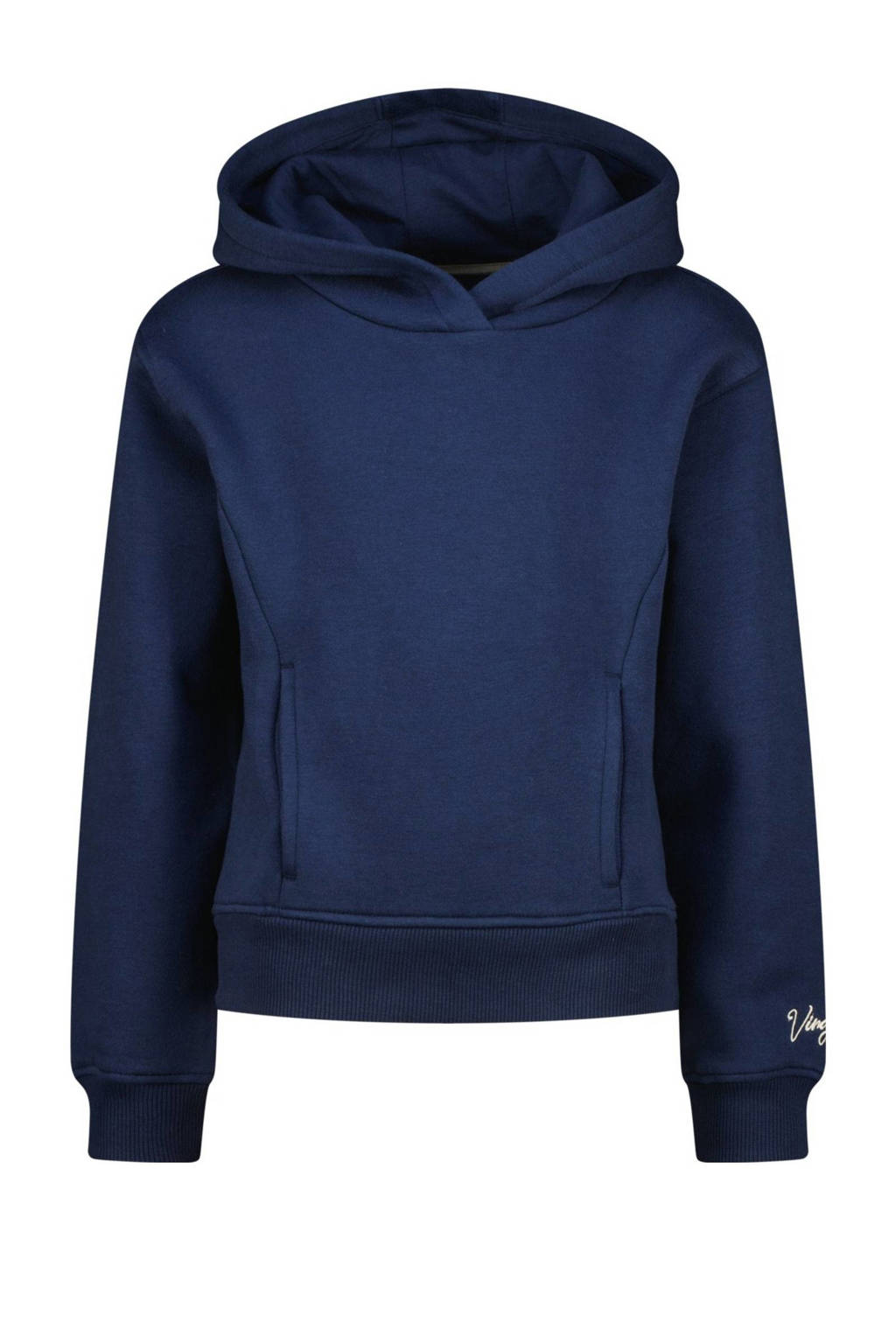 Vingino hoodie Nammie met backprint donkerblauw