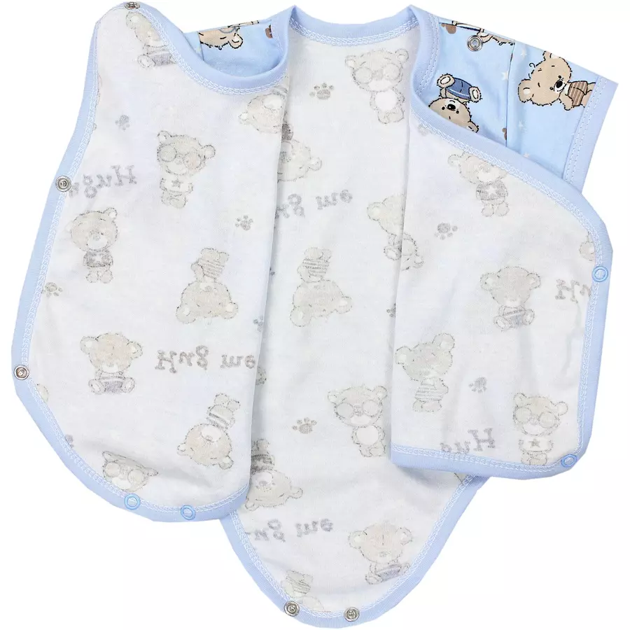 TupTam Baby Jungen Kurzarm Wickelbody 5er Set mintweiß