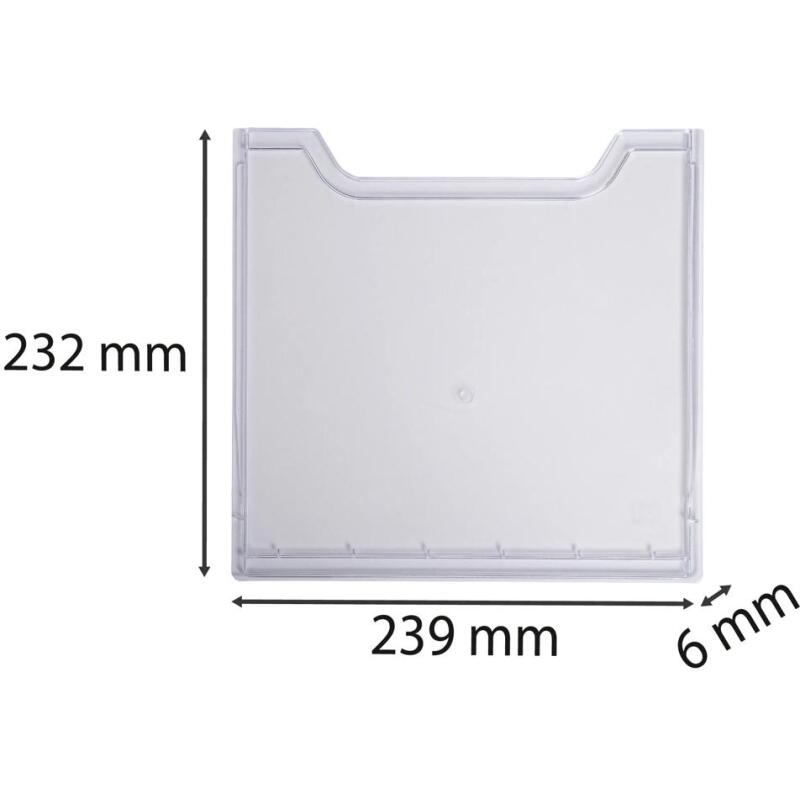 Plaque de recouvrement verticale A4 - Cristal
