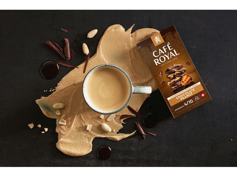 Café Royal Kaffeekapseln für Nespresso Chocolate Peanut 100 Kaffeekapseln für Nespresso Maschinen