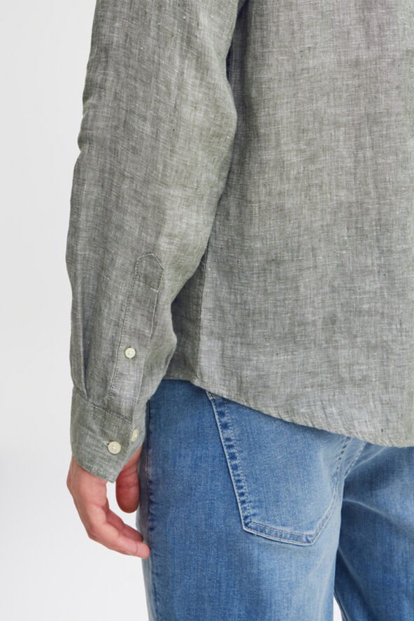 Casual Friday CFANTON BD LS linen shirt Navy blazer melange