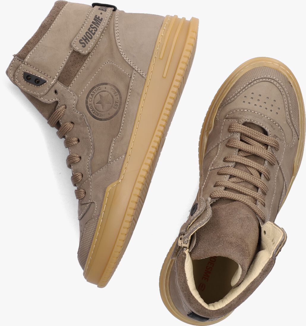 SHOESME taupe shoesme hoge sneaker nb22w014