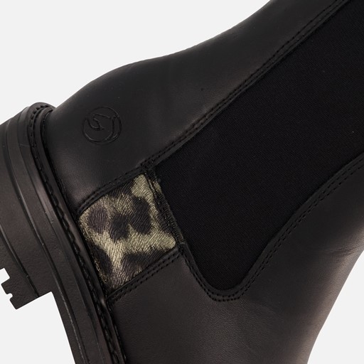 Remonte Chelsea boots zwart Leer
