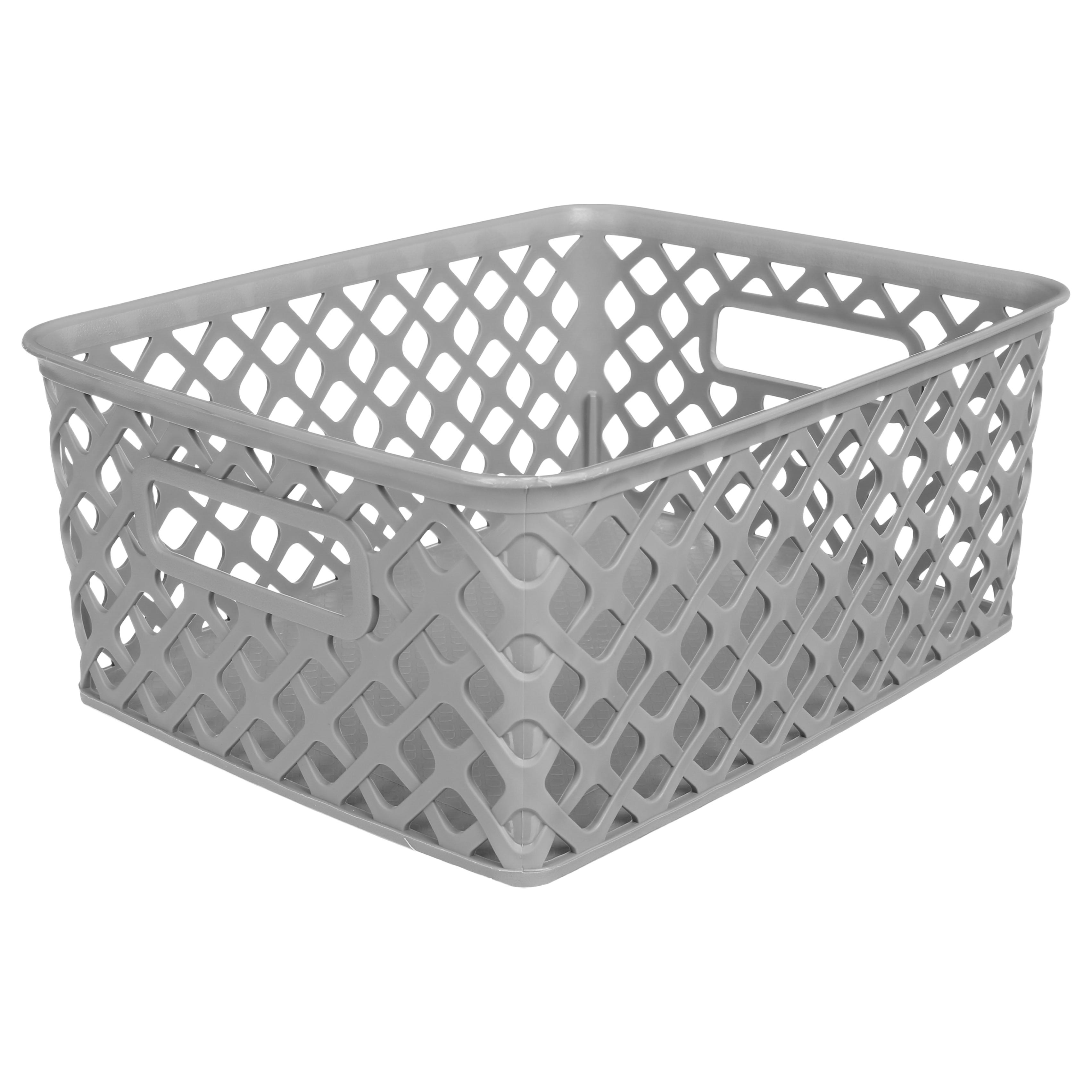PANIER FOLK 4L GRIS