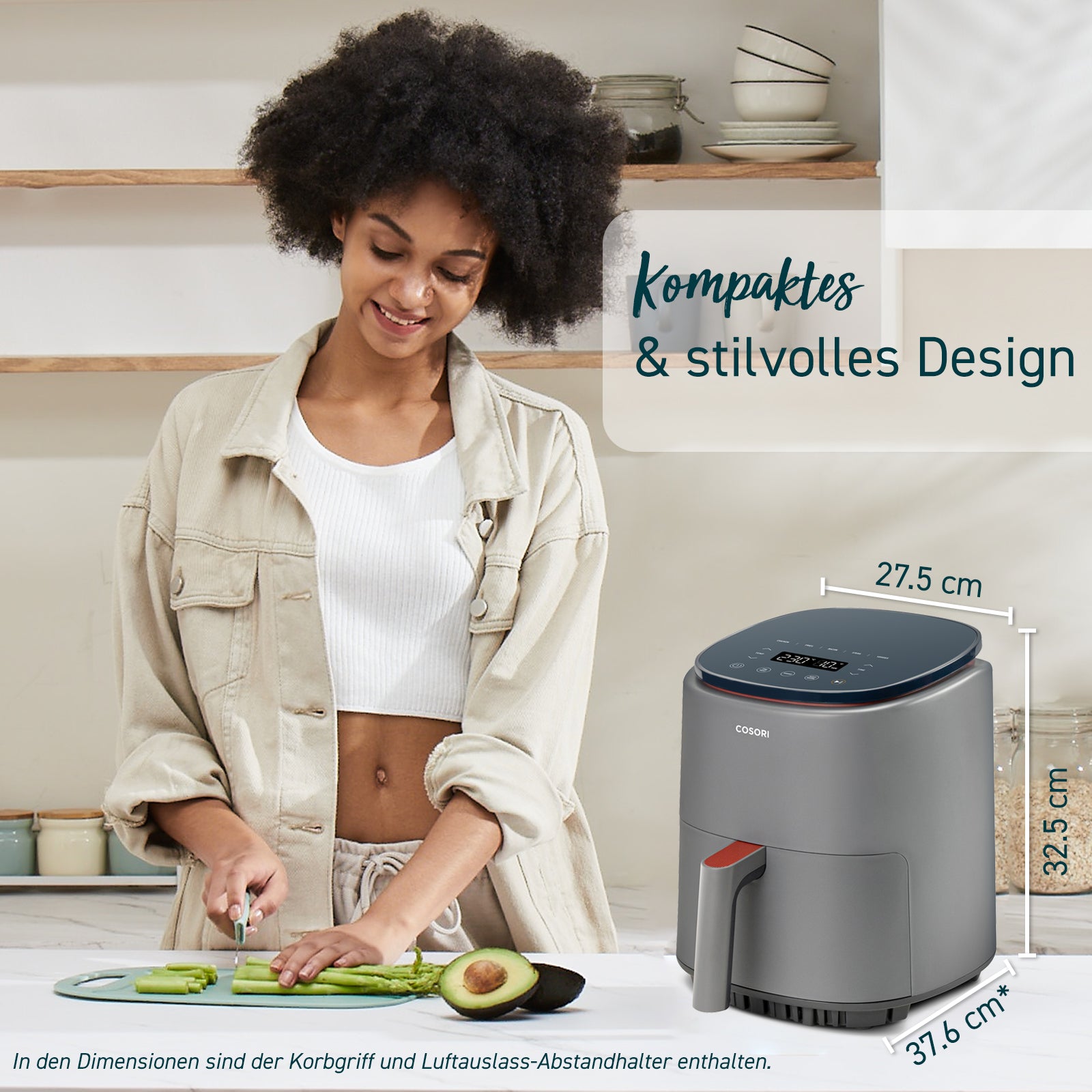 COSORI 3,8-Liter Smart Heißluftfritteuse