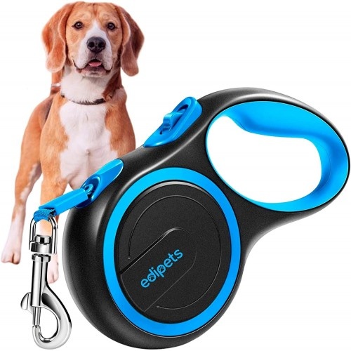 Guia ajustável e extensível para cães Edipets, azul.