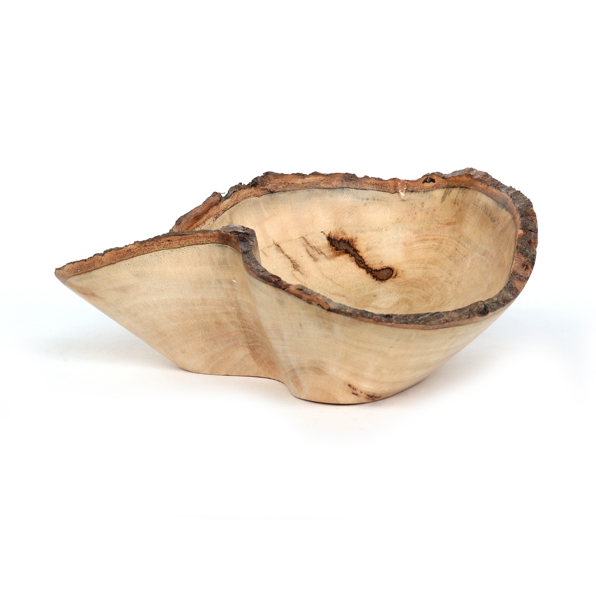 Schale in Herzform, groß, 'Mangoholz', natur, T 30 cm, B 23 cm, H 7 cm von fischer's lagerhaus