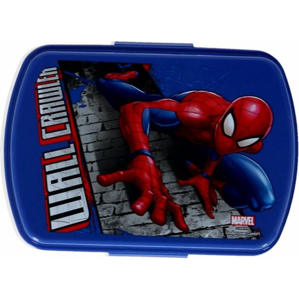 Marvel Broodtrommel Spiderman Blauw Rood