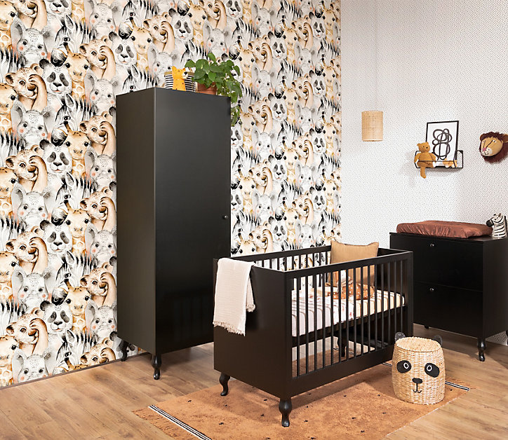 Papier peint vinyle intissé enfant bambino animaux savane Rasch L.10m x l.53 cm