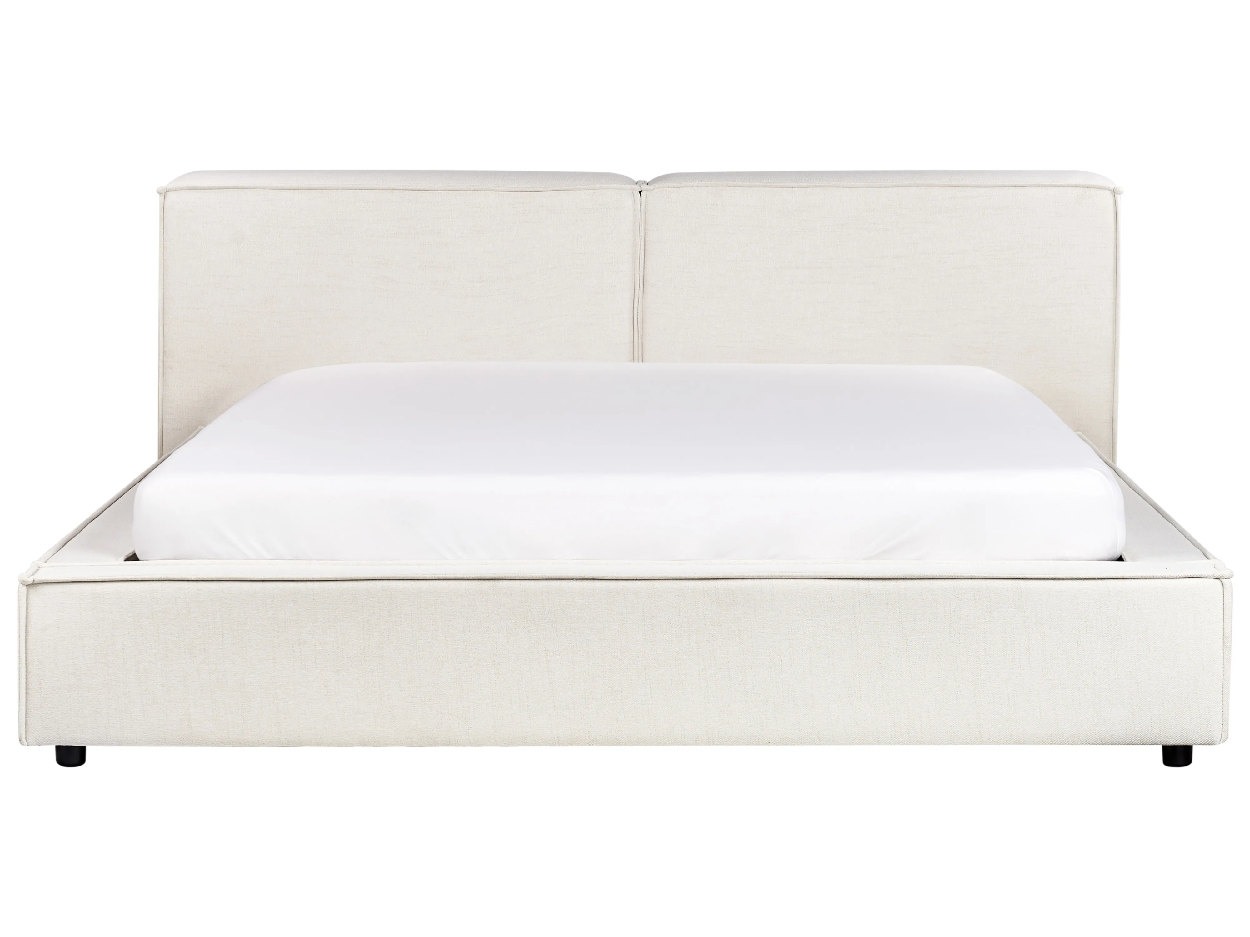 Bed Stof LINARDS 180 x 200 cm Gebroken wit