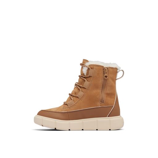 Sorel Explorer III Youth Waterproof Støvler, Tawny Buff/Bleached Ceramic, 35