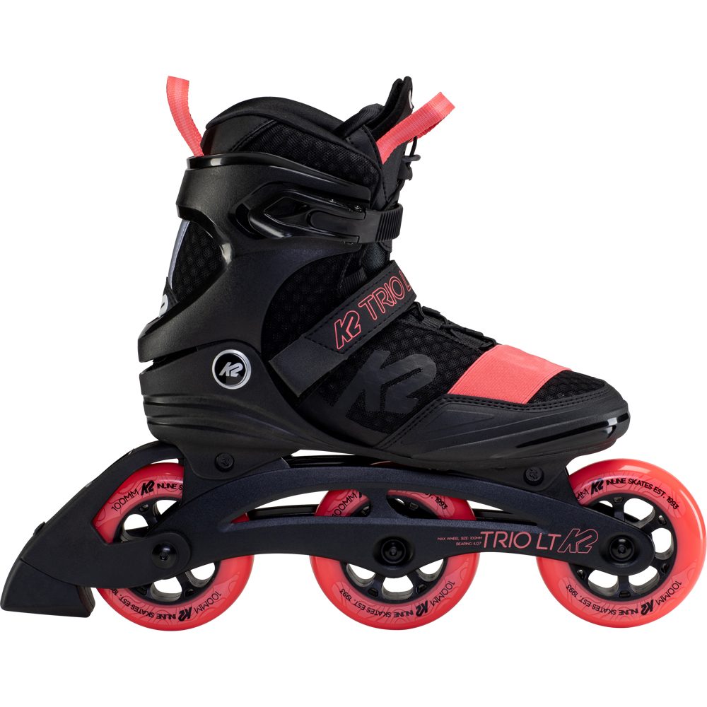 K2 Trio LT 100 Inlineskates Damen black coral