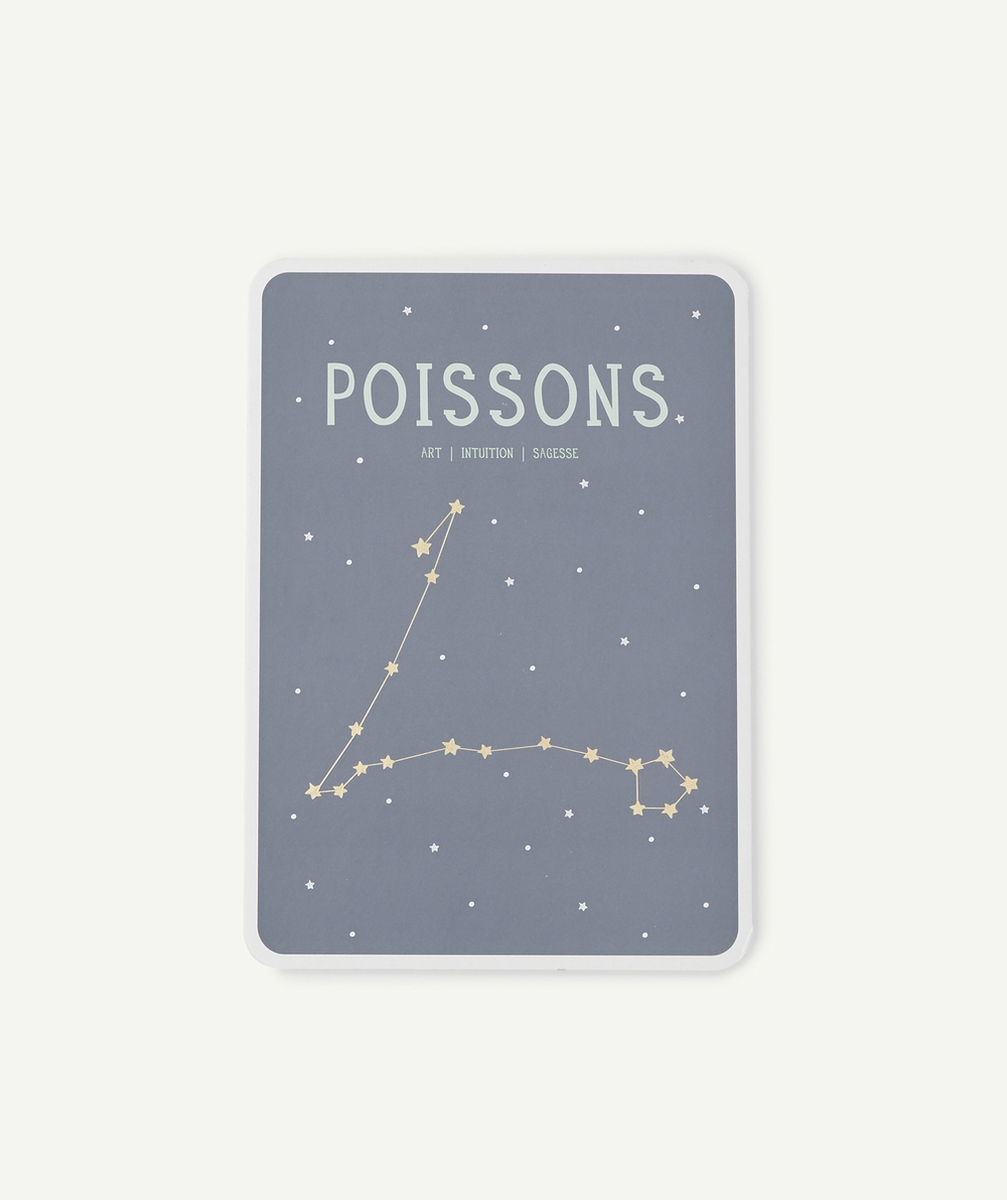 MILESTONECARTE POSTER ZODIAC POISSONS BÉBÉ