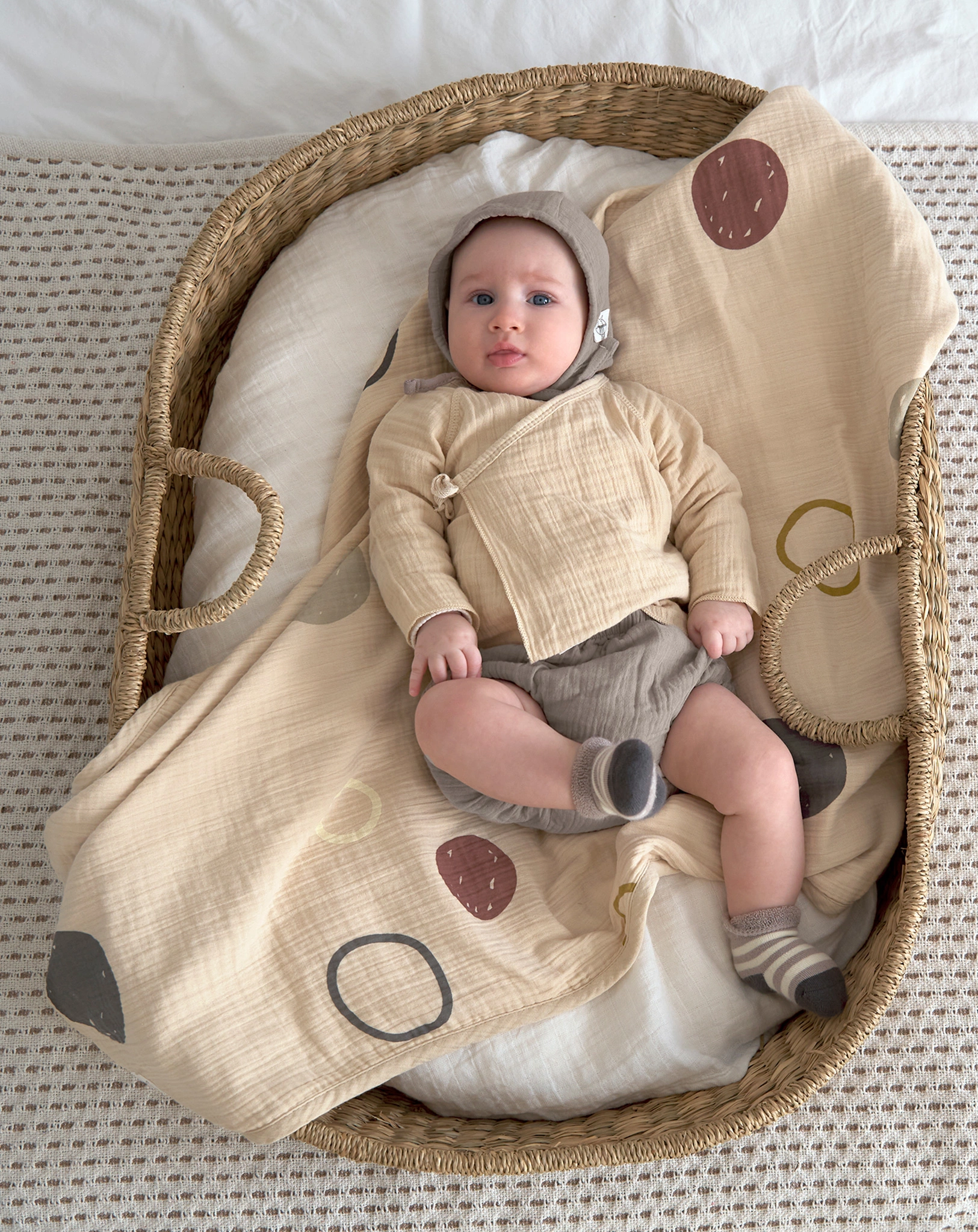 Kimono-Wickelshirt COZY MUSLIN in nature