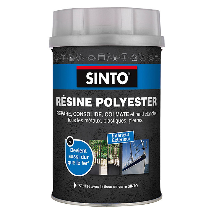 Résine polyester métaux, plastiques, composites 1L