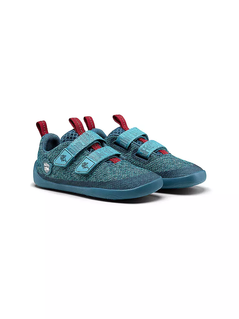 AFFENZAHN Kinder Barfußschuhe KNIT HAPPY Hai blau