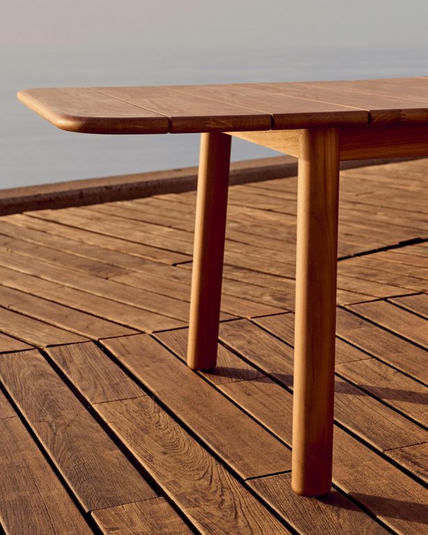 Kave Home Turqueta uitschuifbare tuintafel 220/294x100