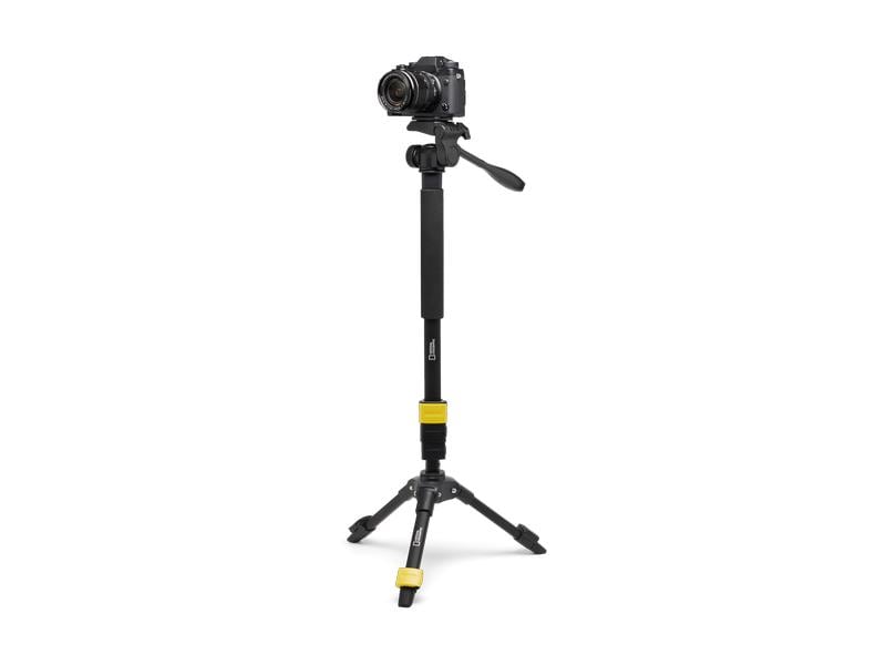 National Geographic Photo 3-in-1 Leichtes Einbeinstativ mit abnehmbarem Stativfuss