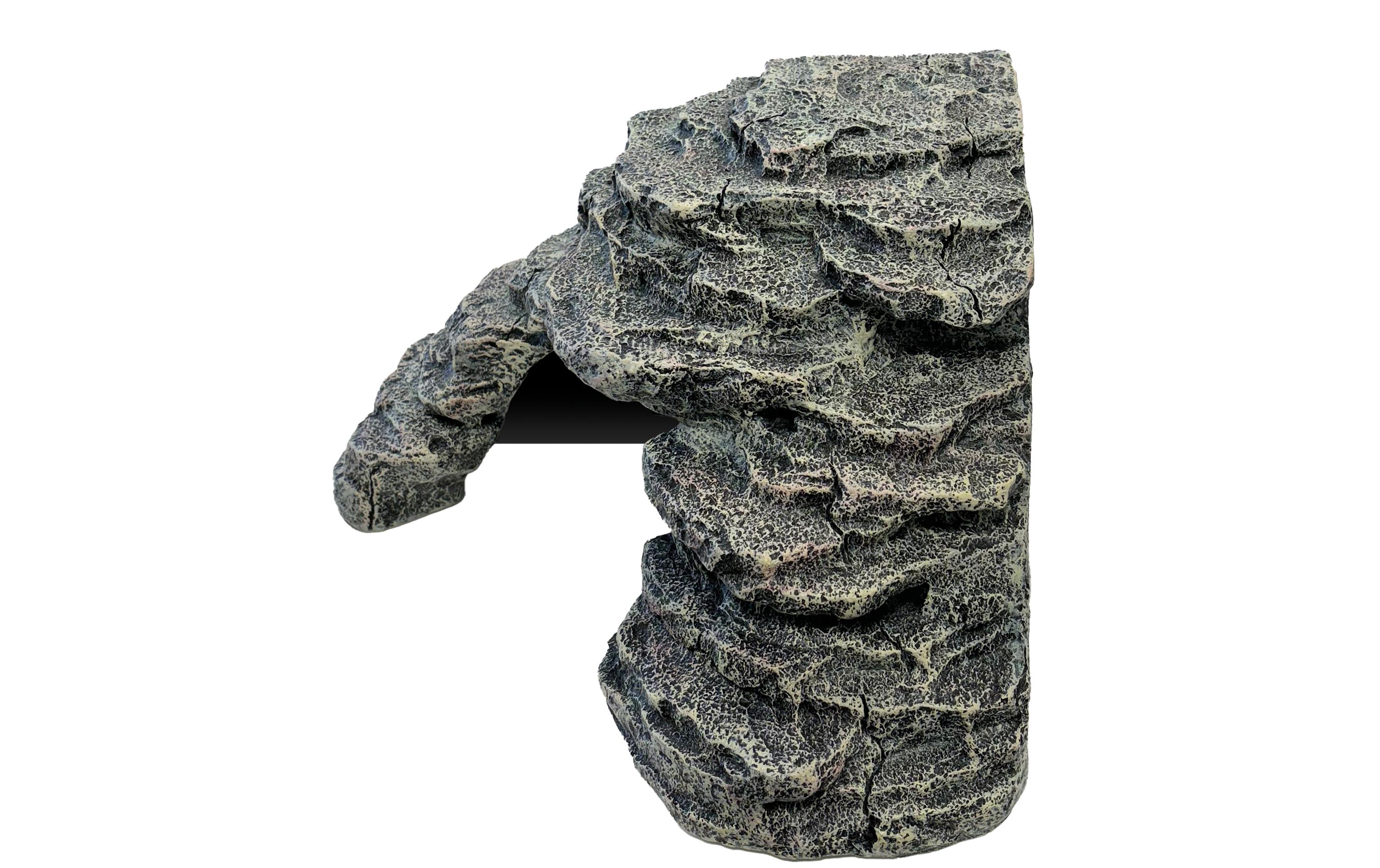 Deco Basking Grau LVersteck für Reptilien und Amphibien